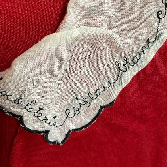 Anthropologie Odille Red Chocolaterie Peter Pan S - Picture 3 of 8